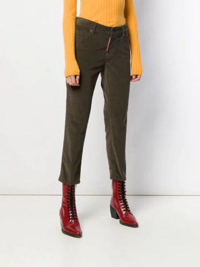 Shop Dsquared2 Cool Girl Cropped Jeans In Brown