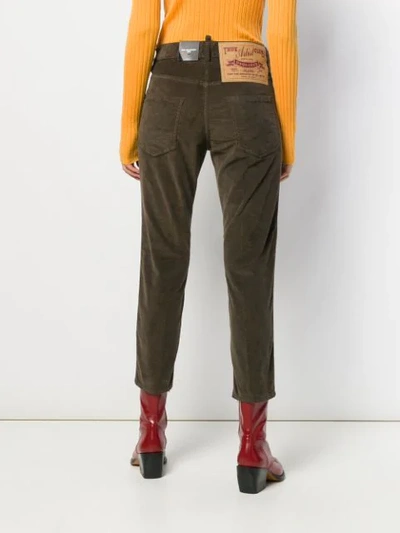 Shop Dsquared2 Cool Girl Cropped Jeans In Brown
