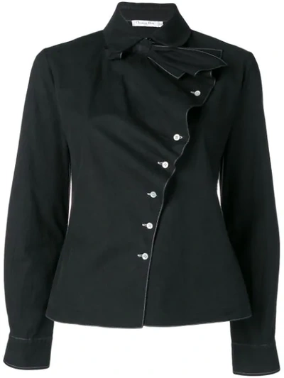 Pre-owned Dior  Off-centre Buttoned Shirt In Black