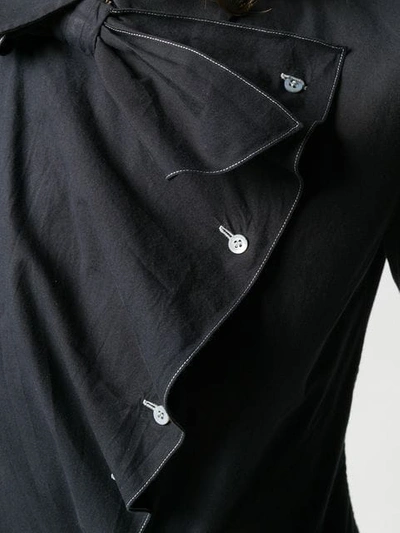 Pre-owned Dior  Off-centre Buttoned Shirt In Black