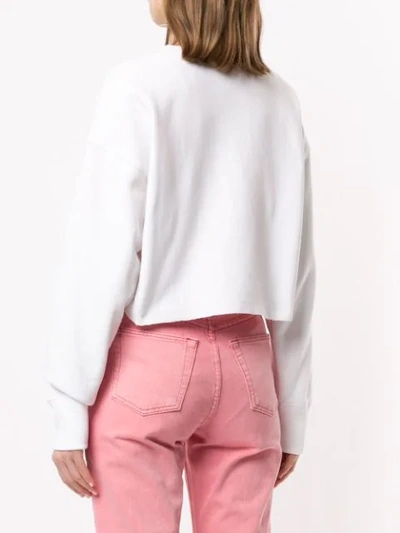 Shop Champion Cropped-sweatshirt - Weiss In White