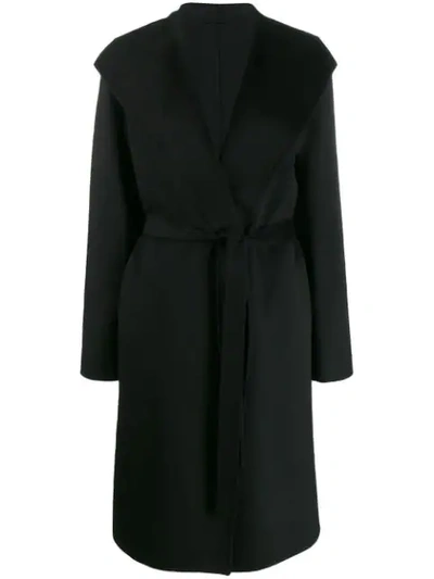 Shop Joseph Belted Trench Coat In Black