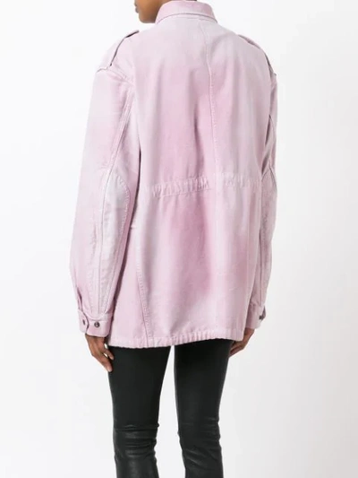 Shop Faith Connexion Oversized Military Jacket In Pink