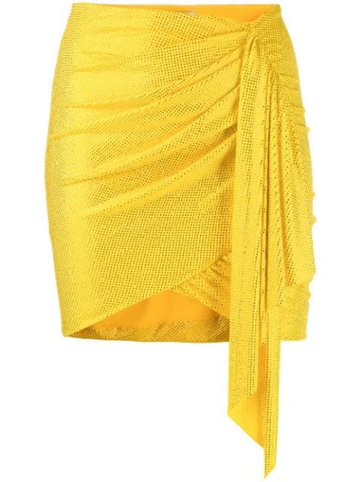 Shop Alexandre Vauthier Crystal In Yellow