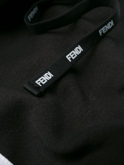 Shop Fendi Logo Stripe Track Pants In F0gme