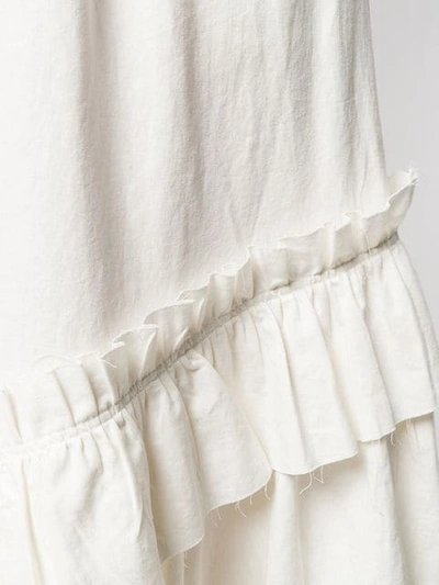 Shop Neul High Waisted Ruched Skirt In White
