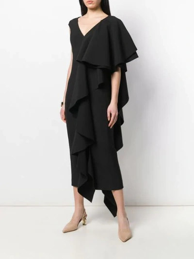 Shop Solace London Alora Dress In Black