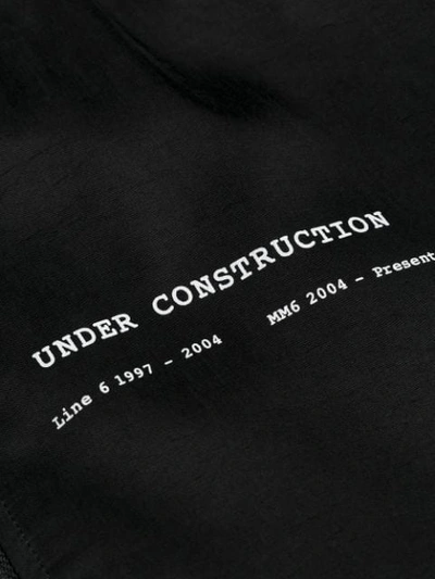 Shop Mm6 Maison Margiela Under Construction Bomber Jacket In Black