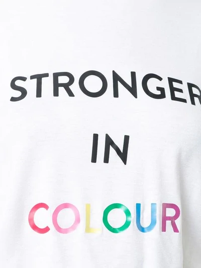 Shop Prabal Gurung 'stronger In Colour' T-shirt In White