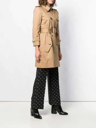 Shop Givenchy Belted Trench Coat In Neutrals