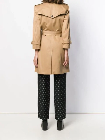 Shop Givenchy Belted Trench Coat In Neutrals