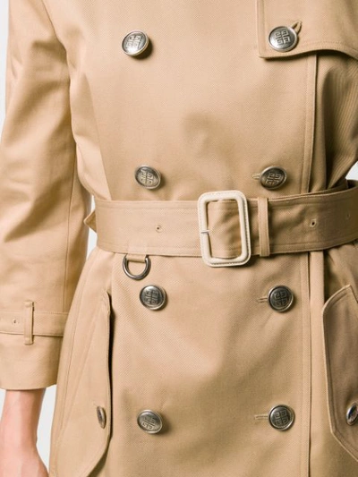 Shop Givenchy Belted Trench Coat In Neutrals