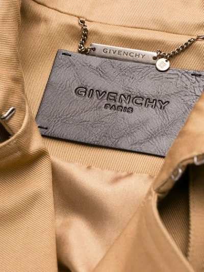 Shop Givenchy Belted Trench Coat In Neutrals