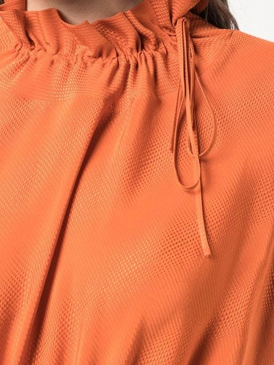 Shop Fendi Cut-out Detail Dress In Orange