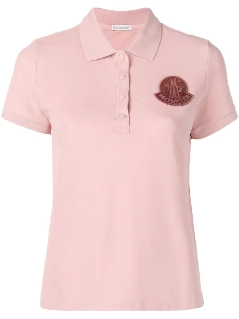 pink moncler polo