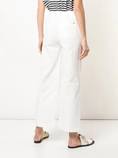 Shop Alex Mill Palazzo Trousers In White
