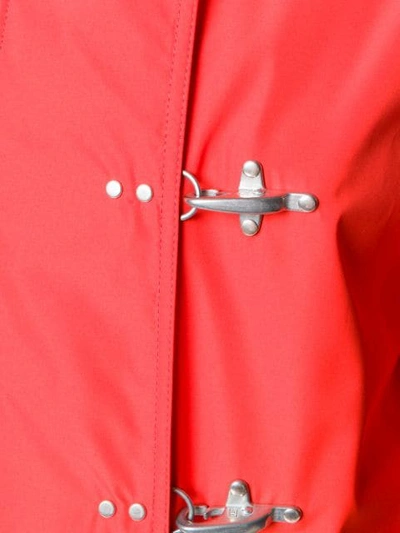 Shop Fay Hook Overshirt Jacket In Red