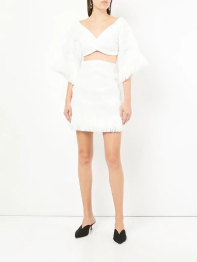 Shop Alice Mccall Suave Mini Skirt In White