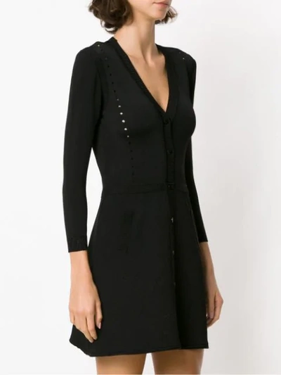 Shop Andrea Bogosian Knit Dress In Black