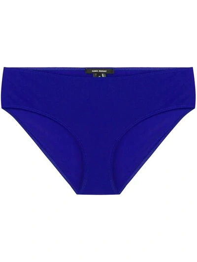 Shop Isabel Marant Étoile Sackett Bikini Bottoms In Blue