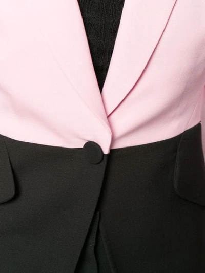 Shop Alexander Mcqueen Two-tone Blazer - Pink