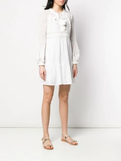 Shop Anjuna Nicoletta Lace Embroidered Dress In White