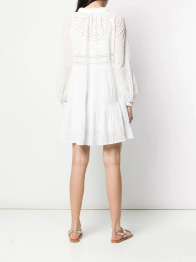 ANJUNA NICOLETTA LACE EMBROIDERED DRESS - 白色