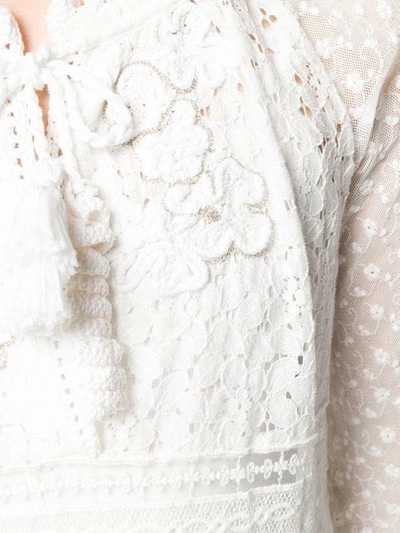 Shop Anjuna Nicoletta Lace Embroidered Dress In White
