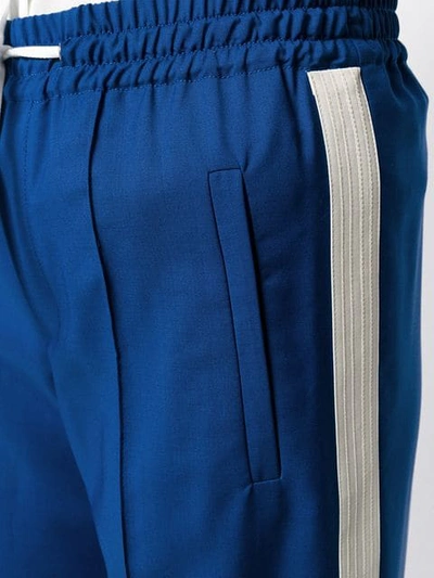 Shop Miu Miu Track Trousers In Blue