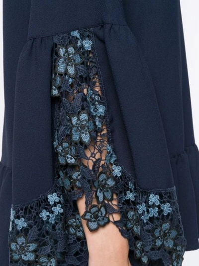 Shop See By Chloé Lace-embroidered Blouse - Blue