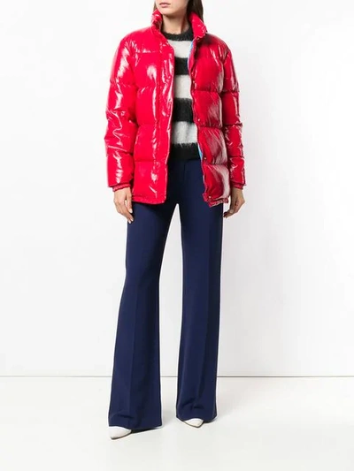 Shop Alberta Ferretti Rainbow Week Jacket In Red