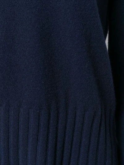 ALLUDE LIGHTWEIGHT KNITTED SWEATER - 蓝色