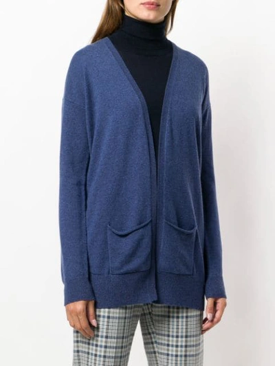 Shop Allude Cashmere Cardigan In Blue