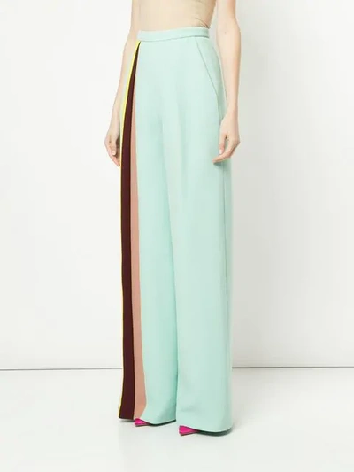 Shop Delpozo High Waist Palazzo Pants In Green