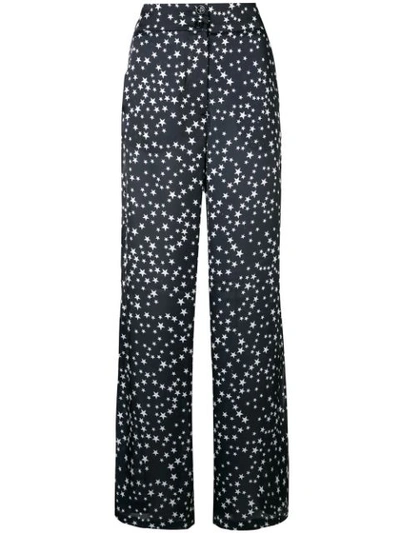 Shop Lédition Star Print Trousers In Blue