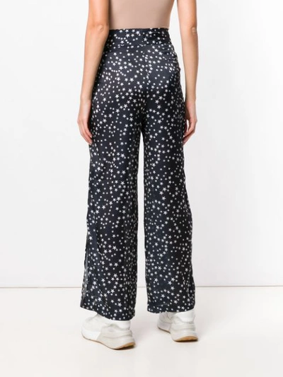 Shop Lédition Star Print Trousers In Blue