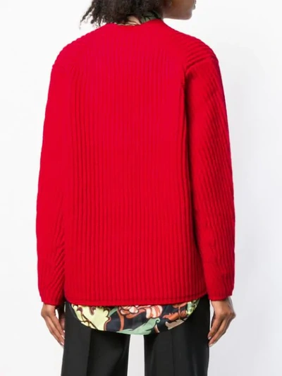 Shop Acne Studios Deborah V-neck Sweater - Red