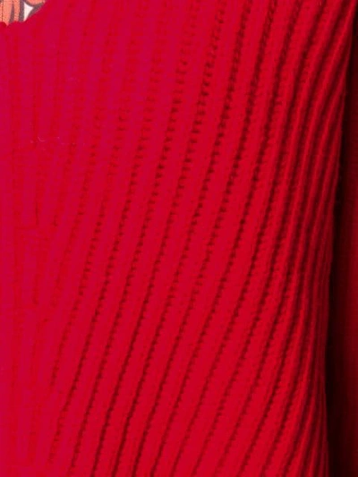 Shop Acne Studios Deborah V-neck Sweater - Red