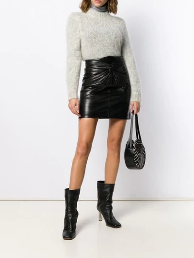 Shop Isabel Marant Chaz Skirt In Black