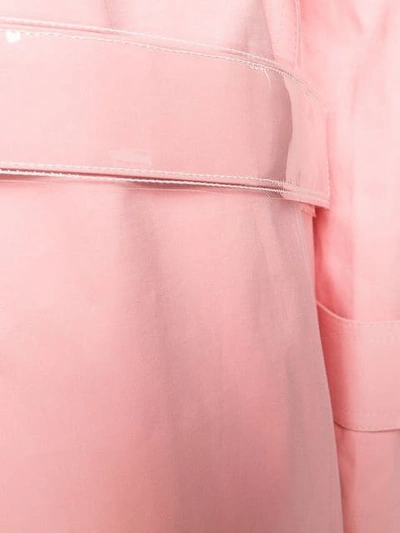 Shop Mackintosh X Maison Margiela Single-breasted Trench Coat In Pink