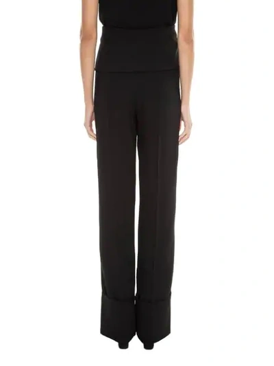 Shop Framed Belts Palazzo Pants In Black