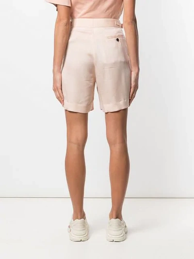 Shop Neil Barrett Tailored Bermudas In Pink