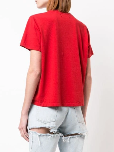Shop Amiri Dirty Thoughts T In Red/white