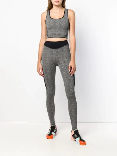 Shop Sàpopa High Waisted Fitness Leggings In Grey