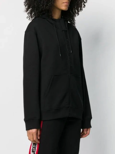 Shop Paco Rabanne Hooded Sports Jacket - Black