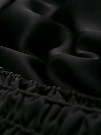 Shop Fabiana Filippi Asymmetric Pleated Skirt In Black