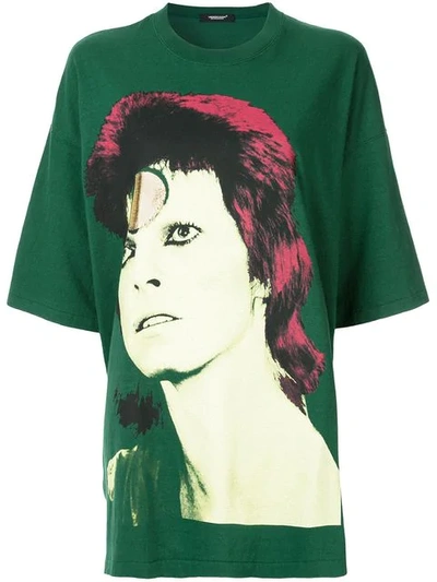 Shop Undercover Bowie Oversized T-shirt - Green