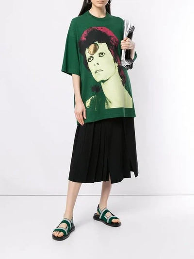 Shop Undercover Bowie Oversized T-shirt - Green