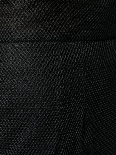 Shop Dolce & Gabbana Mesh Panel Pencil Skirt In Black