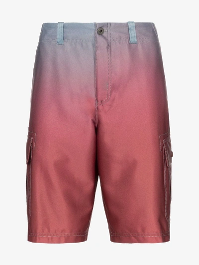 Shop Sies Marjan Elias Ombre Tailored Shorts In Red